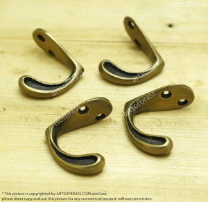 Vintage RETRO Side Engraved Strong coat Hooks
