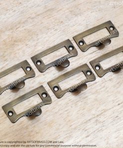 1.77" 6 pcs Vintage Label File Name Card Holder Drawer Pull Handle 13 DSC00657 resize 2