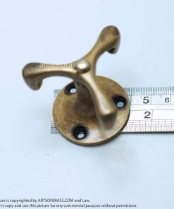 1.49" 2 pcs Vintage Retro Pivot Swivel Handle Knob Brass Cabinet Pulls 19 DSC009778 resize