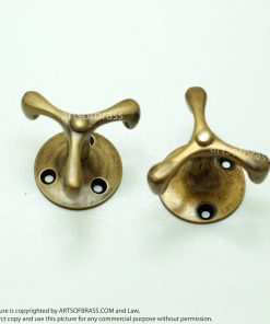 1.49" 2 pcs Vintage Retro Pivot Swivel Handle Knob Brass Cabinet Pulls 14 DSC00977 resize