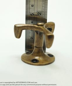 1.49" 2 pcs Vintage Retro Pivot Swivel Handle Knob Brass Cabinet Pulls 18 DSC00979 resize