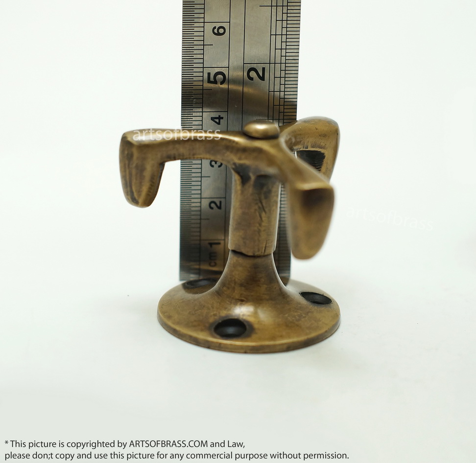 1.49" 2 pcs Vintage Retro Pivot Swivel Handle Knob Brass Cabinet Pulls 10 1.49" 2 pcs Vintage Retro Pivot Swivel Handle Knob Brass Cabinet Pulls - Image 8