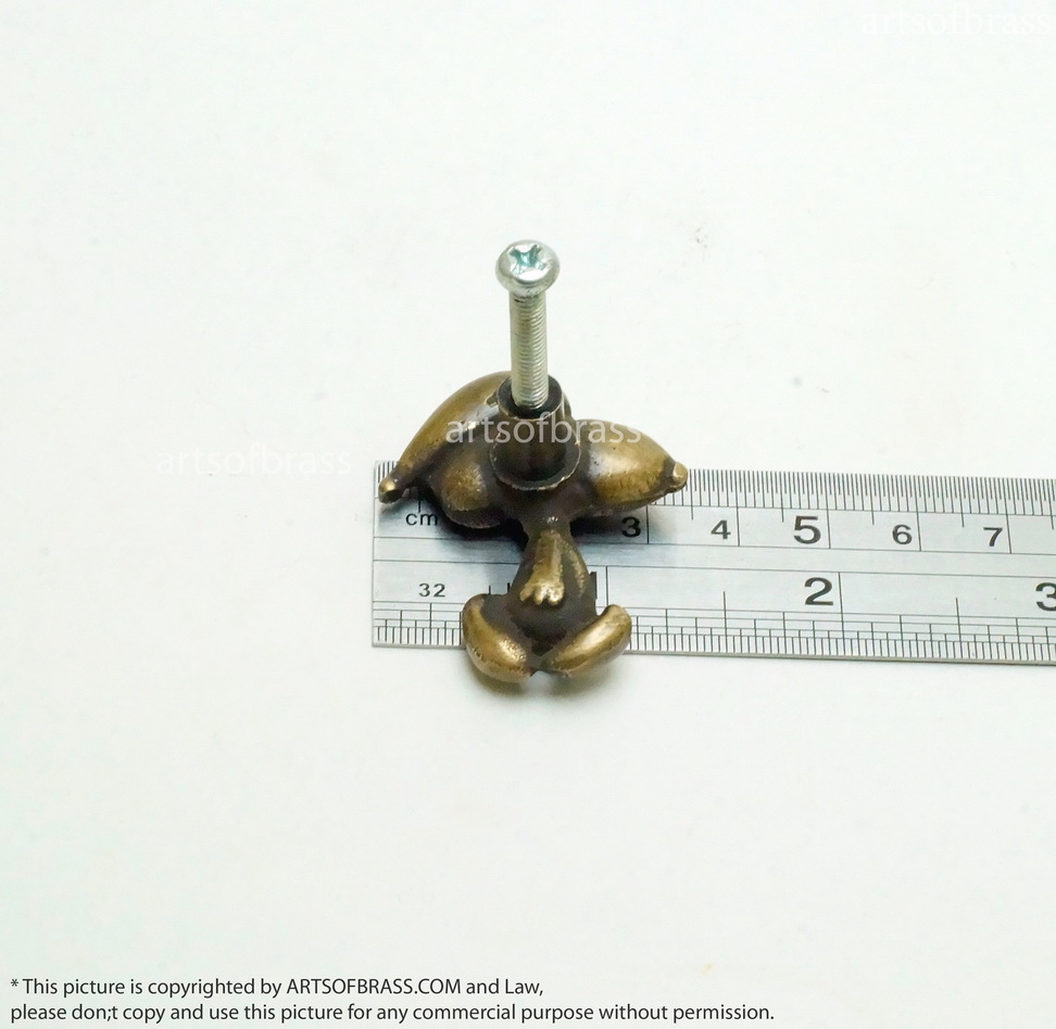 1.57" 4 pcs Disney Peanuts Snoopy & Charlie Brown Dog cartoon Figurine Solid Brass Cabinet Drawer Handle Pulls N255 11 1.57" 4 pcs Disney Peanuts Snoopy & Charlie Brown Dog cartoon Figurine Solid Brass Cabinet Drawer Handle Pulls N255 - Image 9