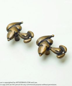 1.57" 4 pcs Disney Peanuts Snoopy & Charlie Brown Dog cartoon Figurine Solid Brass Cabinet Drawer Handle Pulls N255 13 DSC0243 resize