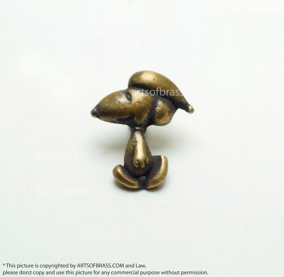1.57" 4 pcs Disney Peanuts Snoopy & Charlie Brown Dog cartoon Figurine Solid Brass Cabinet Drawer Handle Pulls N255 6 1.57" 4 pcs Disney Peanuts Snoopy & Charlie Brown Dog cartoon Figurine Solid Brass Cabinet Drawer Handle Pulls N255 - Image 4