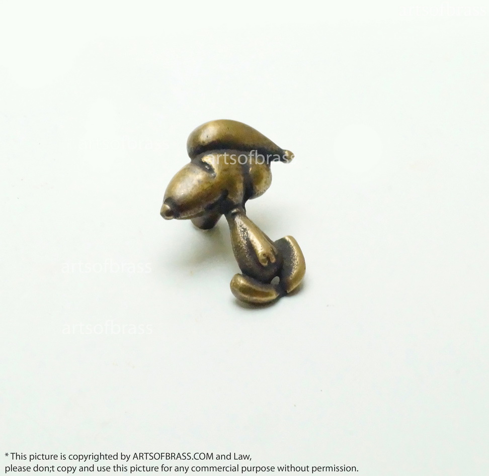 1.57" 4 pcs Disney Peanuts Snoopy & Charlie Brown Dog cartoon Figurine Solid Brass Cabinet Drawer Handle Pulls N255 7 1.57" 4 pcs Disney Peanuts Snoopy & Charlie Brown Dog cartoon Figurine Solid Brass Cabinet Drawer Handle Pulls N255 - Image 5