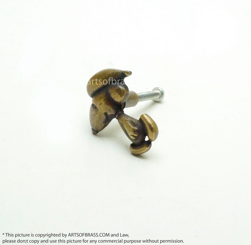 1.57" 4 pcs Disney Peanuts Snoopy & Charlie Brown Dog cartoon Figurine Solid Brass Cabinet Drawer Handle Pulls N255 8 1.57" 4 pcs Disney Peanuts Snoopy & Charlie Brown Dog cartoon Figurine Solid Brass Cabinet Drawer Handle Pulls N255 - Image 6
