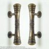 11.41" 2 Vintage Brass Victorian Entry Door Handle Main Door Handle 2 DSC03349 resize