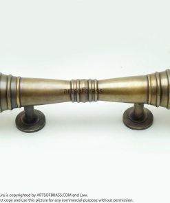 11.41" Set Vintage Retro Classic Plain Brass Entry Door Hardware Handle 18 DSC0378 resize