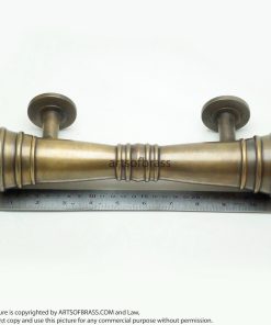 11.41" Set Vintage Retro Classic Plain Brass Entry Door Hardware Handle 25 DSC0384 resize