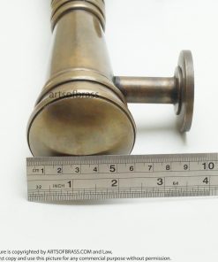 11.41" Set Vintage Retro Classic Plain Brass Entry Door Hardware Handle 28 DSC0387 resize