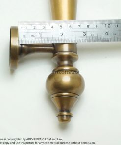 14.76" 2 pcs Vintage Western Classic Brass Door Hardware Entry Door Handle 23 DSC0395 resize