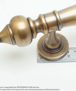 14.76" 2 pcs Vintage Western Classic Brass Door Hardware Entry Door Handle 21 DSC0396 resize