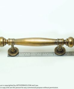 14.76" 2 pcs Vintage Western Classic Brass Door Hardware Entry Door Handle 22 DSC0397 resize