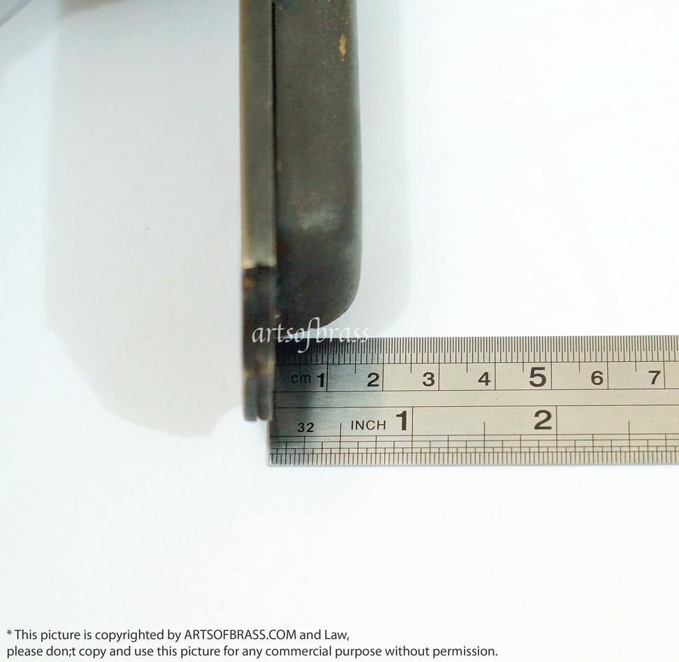 5.70" 2 pcs Vintage Art Deco Baldwin FLUSH Pull Sliding Door Brass Handle 11 5.70" 2 pcs Vintage Art Deco Baldwin FLUSH Pull Sliding Door Brass Handle - Image 10