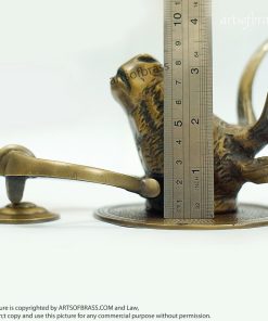 Solid Brass Deer Antler Door Knocker | Animal Head Front Door Decor - 11" 26 lodge style door knocker brass antler design