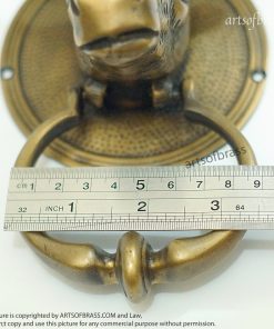 Solid Brass Deer Antler Door Knocker | Animal Head Front Door Decor - 11" 28 unique deer door knocker gift idea