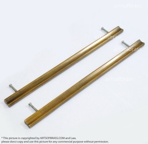 Retro Solid Bar Handle Brass Cabinet Pull Handle
