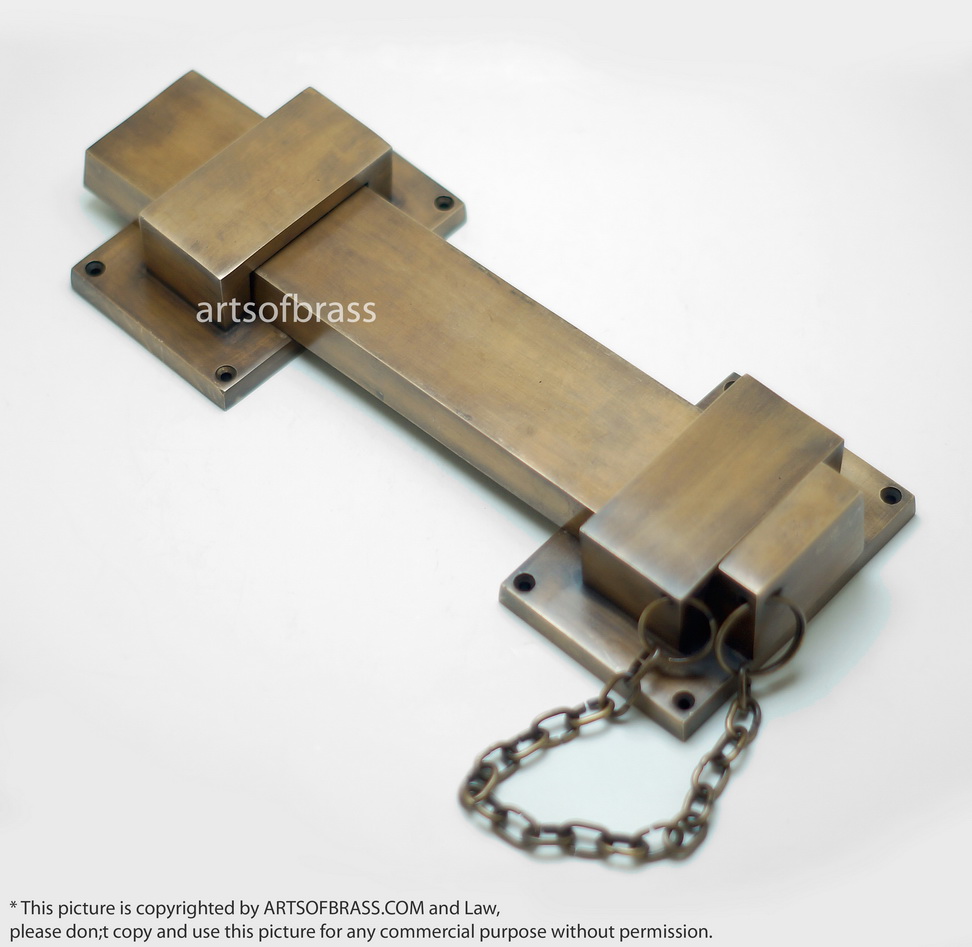 11.81" Vintage Big Solid Brass Gate Door LATCH Bar Slot Large Lock Latch 6 11.81" Vintage Big Solid Brass Gate Door LATCH Bar Slot Large Lock Latch - Image 4