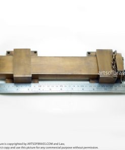 11.81" Vintage Big Solid Brass Gate Door LATCH Bar Slot Large Lock Latch 16 DSC0935 resize 1