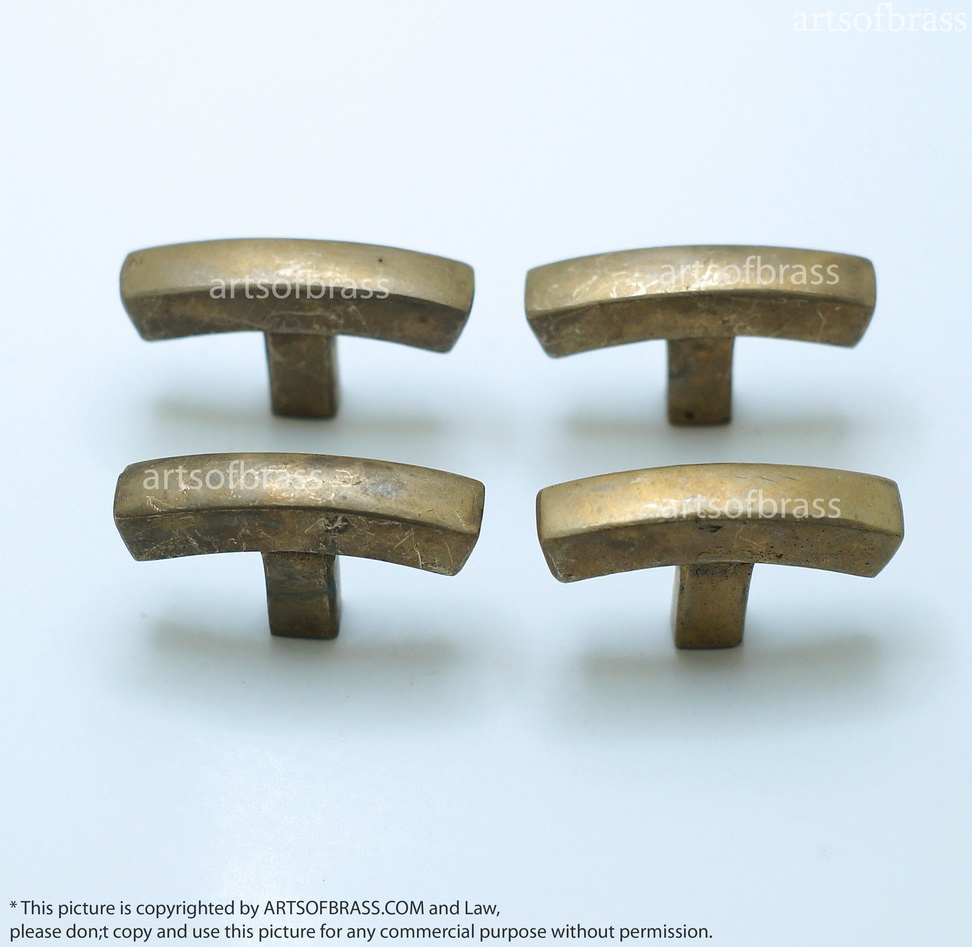 1.77" 4 pcs Vintage Retro Brass Arched Bend Pull Handle Cabinet Knobs 3 1.77" 4 pcs Vintage Retro Brass Arched Bend Pull Handle Cabinet Knobs