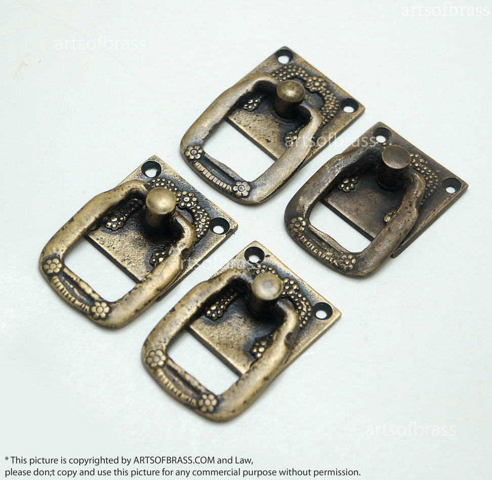 1.25" inches Lot of 4 pcs Vintage Victorian Square Cabinet Handle Pull Vintage Cabinet KNOB A173 5 1.25" inches Lot of 4 pcs Vintage Victorian Square Cabinet Handle Pull Vintage Cabinet KNOB A173 - Image 3