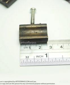0.98" Lot of 6 Vintage Retro Solid Brass Bar Knob Handle Cabinet Knob Pull 17 DSC1504 resize