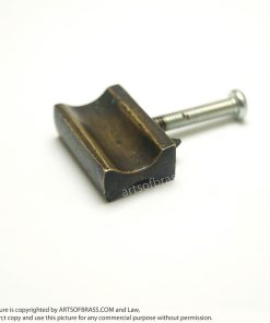 0.98" Lot of 6 Vintage Retro Solid Brass Bar Knob Handle Cabinet Knob Pull 15 DSC1509 resize