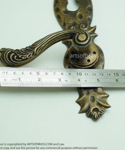 10.03" Set Vintage Steampunk Deadbolt Entry Door Handles Screen Main Door 26 DSC1678 resize