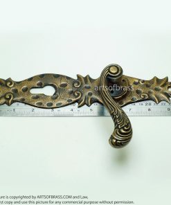 10.03" Set Vintage Steampunk Deadbolt Entry Door Handles Screen Main Door 24 DSC1679 resize