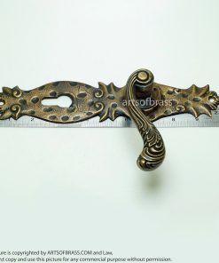 10.03" Set Vintage Steampunk Deadbolt Entry Door Handles Screen Main Door 27 DSC1680 resize