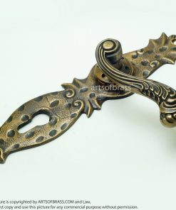 10.03" Set Vintage Steampunk Deadbolt Entry Door Handles Screen Main Door 19 DSC1684 resize