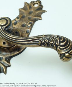 10.03" Set Vintage Steampunk Deadbolt Entry Door Handles Screen Main Door 22 DSC1685 resize