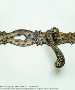 10.03" Set Vintage Steampunk Deadbolt Entry Door Handles Screen Main Door 17 DSC1687 resize