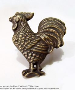 1.88" 2 pairs Vintage ROOSTER Cabinet Knobs Door Brass Drawer Pull Handle 16 aGEDC3602 resize