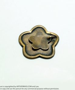 2.00" inches Lot of 2 pcs Vintage Solid Brass STAR Drop Pull Round Knob Pull Antique Cabinet Brass KNOB Drawer Pulls G023 12 DSC0026 resize