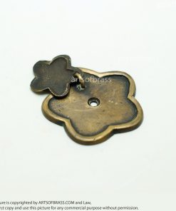 2.00" inches Lot of 2 pcs Vintage Solid Brass STAR Drop Pull Round Knob Pull Antique Cabinet Brass KNOB Drawer Pulls G023 13 DSC0028 resize