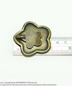 2.00" inches Lot of 2 pcs Vintage Solid Brass STAR Drop Pull Round Knob Pull Antique Cabinet Brass KNOB Drawer Pulls G023 16 DSC0029 resize 1