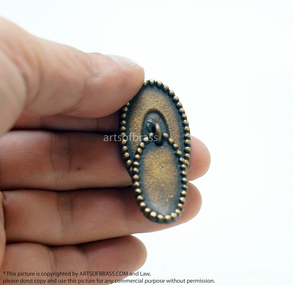 2.04" inches 4 pcs Vintage Victorian Braided Drop Pull Round Knob Pull Cabinet Solid Brass KNOB Pulls G025 8 2.04" inches 4 pcs Vintage Victorian Braided Drop Pull Round Knob Pull Cabinet Solid Brass KNOB Pulls G025 - Image 6