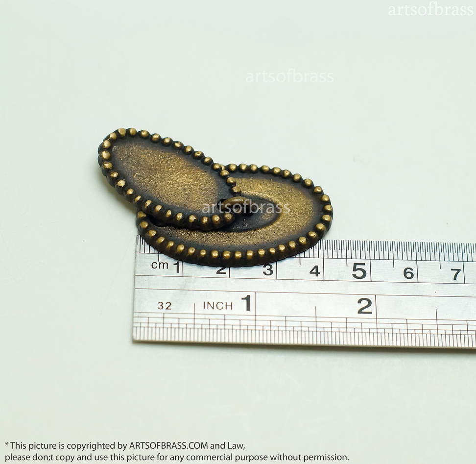2.04" inches 4 pcs Vintage Victorian Braided Drop Pull Round Knob Pull Cabinet Solid Brass KNOB Pulls G025 11 2.04" inches 4 pcs Vintage Victorian Braided Drop Pull Round Knob Pull Cabinet Solid Brass KNOB Pulls G025 - Image 9