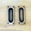 3.34" 2 pcs Vintage Brass Baldwin FLUSH Pulls Antique Sliding Door Handle 1 DSC00606 resize 4
