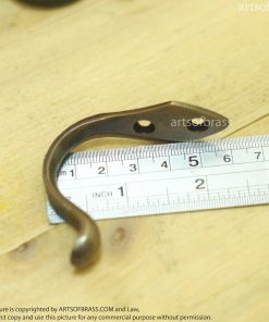 brass wall hook set of 4 for coats hats and accessories