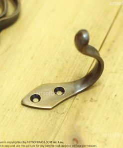 brass wall hook set of 4 for coats hats and accessories