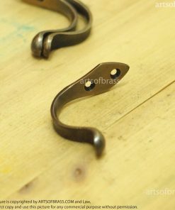 vintage brass coat hook decorative wall hanger