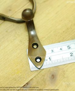 retro brass coat hook art nouveau home decor
