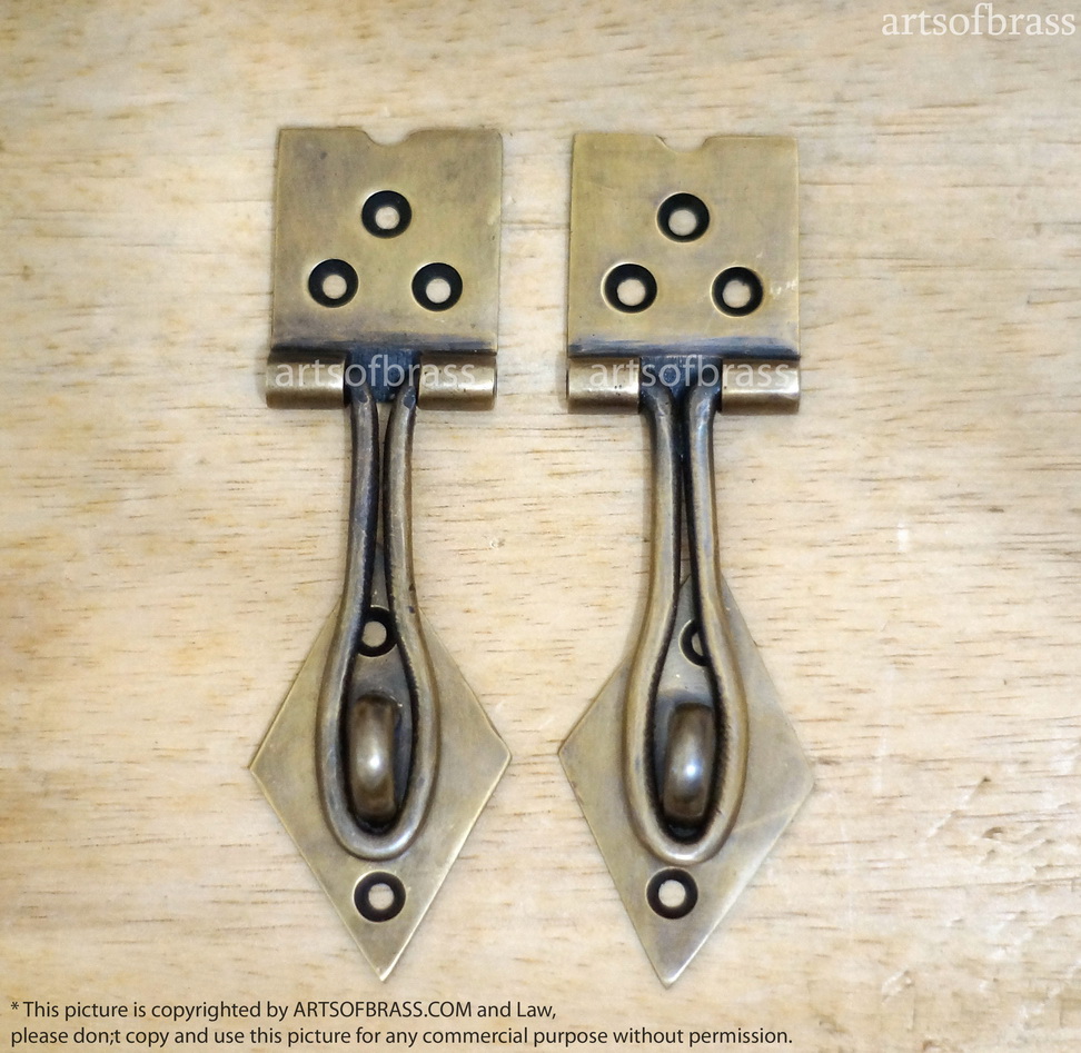 4.72" Lot of 2 pcs Vintage Door BOX LATCH Lock Gate Arrow cast Solid Brass 3 4.72" Lot of 2 pcs Vintage Door BOX LATCH Lock Gate Arrow cast Solid Brass