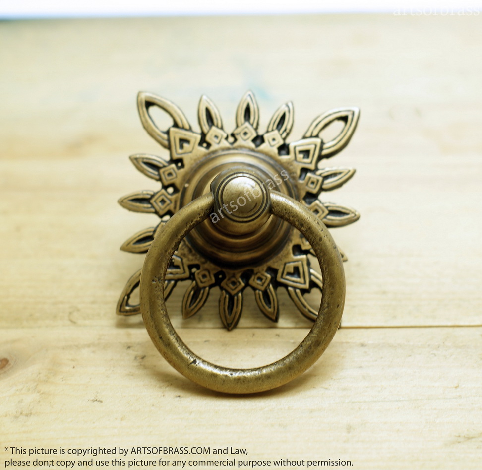 2.44 Inches Lot of 2 pcs Vintage Celestial Star Cabinet Solid Brass KNOB Drawer Handle Pulls P094 4 2.44 Inches Lot of 2 pcs Vintage Celestial Star Cabinet Solid Brass KNOB Drawer Handle Pulls P094 - Image 2
