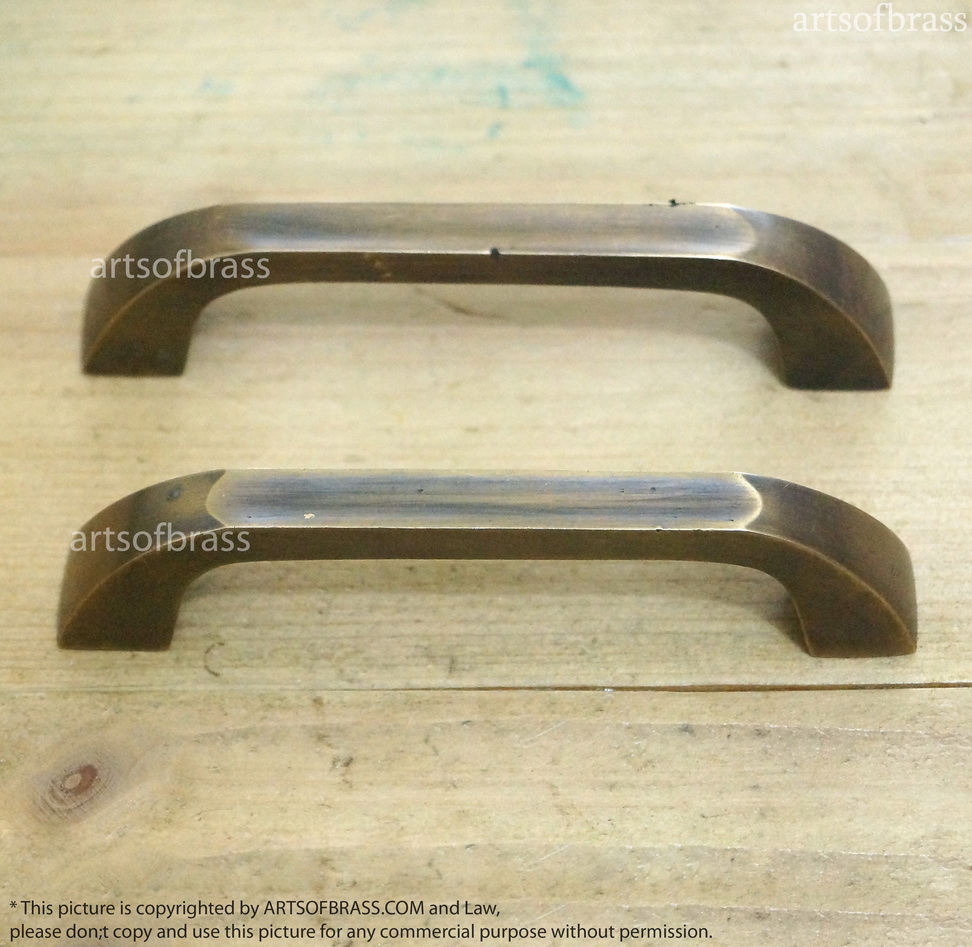4.60"2 pcs Vintage Retro Full Solid Brass Cabinet Drawer Handle Pulls 9 4.60"2 pcs Vintage Retro Full Solid Brass Cabinet Drawer Handle Pulls - Image 7
