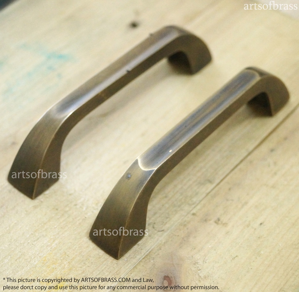 4.60"2 pcs Vintage Retro Full Solid Brass Cabinet Drawer Handle Pulls 3 4.60"2 pcs Vintage Retro Full Solid Brass Cabinet Drawer Handle Pulls