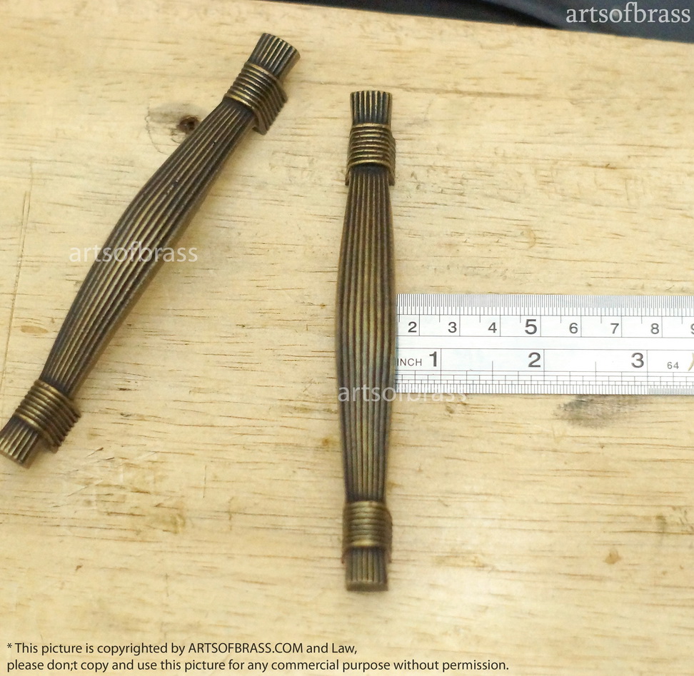 4.92" in Vintage Combined a Rope Pull Drawer Retro Brass Handle Pulls 7 4.92" in Vintage Combined a Rope Pull Drawer Retro Brass Handle Pulls - Image 5